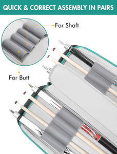 Free sample <b>Billiard</b> Pool <b>Cue</b> Stick Carrying Case Bag for 1/2 <b>Billiard</b> <b>Cue</b> Stick, 1/2 <b>Billiard</b> <b>Cue</b> Stick Case Bag - Product Image 6