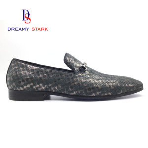 Tige de chaussure rétro faite à la main, durable, à motif spécial, avec logo personnalisé en cuir de vachette imitant la texture de la peau de <span class=keywords><strong>serpent</strong></span> - Product Image 3
