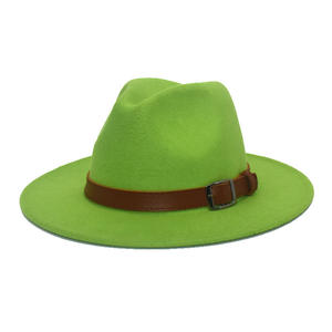 Chapeau en laine chaud d'hiver Fedora pour hommes et femmes, 20 couleurs - Product Image 3