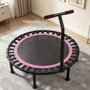 <span class=keywords><strong>Mini</strong></span> Trampolín Plegable con Barra Ajustable, Banda Elástica Silenciosa, Rebounder para Ejercicio en Interiores, Pérdida <span class=keywords><strong>de</strong></span> Peso - Product Image 4