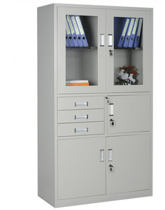 Armario de almacenamiento de archivos multiusos para oficina, diseño moderno, armario de libros de acero con cerradura - Product Image 2