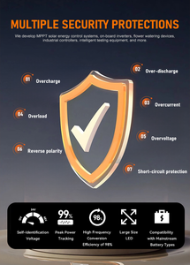 <span class=keywords><strong>Camping</strong></span> 12v/24v/36v/48v Régulateur <span class=keywords><strong>de</strong></span> <span class=keywords><strong>charge</strong></span> solaire voiture 60A MPPT 60A Système solaire Contrôleur <span class=keywords><strong>de</strong></span> chargeur solaire - Product Image 4