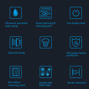 Offre Spéciale Bon marché Équipement de nettoyage de vitres de fenêtre Laveuse de nettoyage Robot Mop Wipe Machine Cleaner avec télécommande - Product Image 5