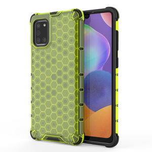 Commercio all'ingrosso trasparente a nido d'ape del telefono mobile di tpu pc caso della copertura posteriore Per <span class=keywords><strong>Samsung</strong></span> Galaxy <span class=keywords><strong>A31</strong></span> casi chiari - Product Image 2