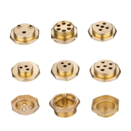 3 4 5 Holes Forged Hexagon Water Heating Element Copper Brass Fitting Flange