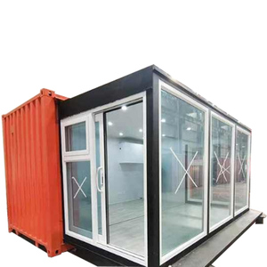 HYSUN di lusso 20HQ pod-out modificato container di trasporto casa coffee shop prefabbricata <span class=keywords><strong>mobile</strong></span> portatile di vetro struttura in acciaio cafe bar - Product Image 6