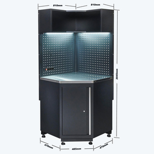 Boîte d'<span class=keywords><strong>angle</strong></span> en métal pour <span class=keywords><strong>garage</strong></span>, combinaison d'armoire à outils, boîtes à outils et armoire <span class=keywords><strong>de</strong></span> rangement pour <span class=keywords><strong>garage</strong></span> et atelier, établi en acier - Product Image 4