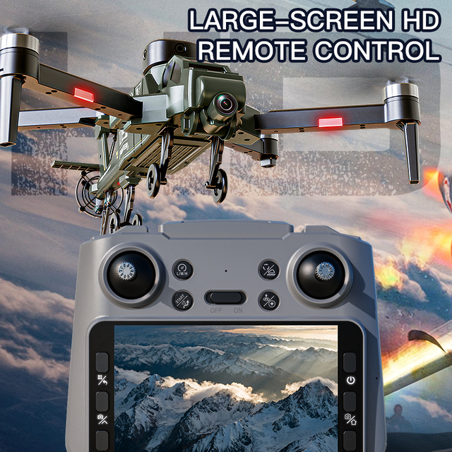X3 Large-screen High-detinition Display Remote Control Rc Helicopter Obstacle Avoidance Aerial Drone with Night-time Lighting