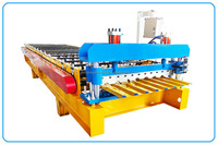 Machine de formage de tôles trapézoïdales en acier pour toiture, commande PLC, moteur, pompe 380V 1200mm pour usage résidentiel et industriel