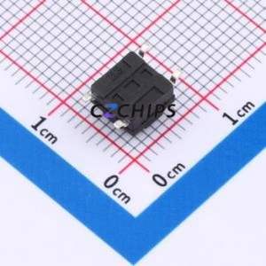 TS017A-TBY1FH4.5 Tactile Switch SMD-4P,6.2x6.2mm Switch Single Pole Single Throw Round Button 2.5N Vertical Mount - Product Image 2