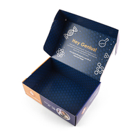 Boîte de papier ondulé noir blanc marron personnalisée pour sous-vêtements Boîte d'emballage cosmétique pour t-shirt cadeau