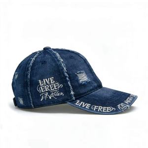 Gorra de Béisbol de Mezclilla Lavada Estilo Vintage – Algodón Transpirable, Cierre Ajustable, Perfecta para Golf, Senderismo y Uso Diario - Product Image 3
