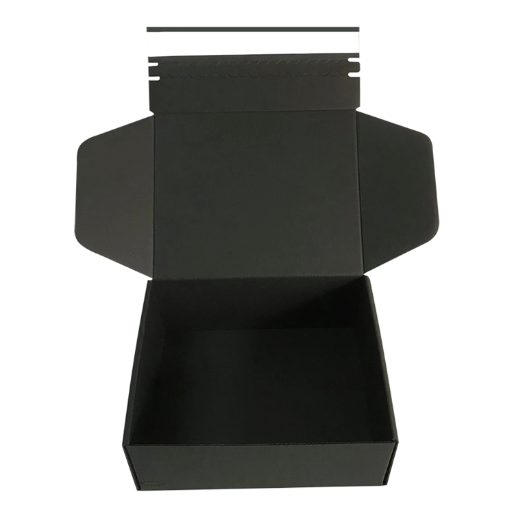 custom reaso<i></i>nable price skincare packaging black paper box shoes corrugated packaging paper shipping boxes
