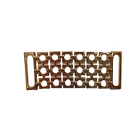 Vente directe d'usine sandales personnalisables en gros pour femmes décorations de chaussures accessoire à boucle en métal en alliage de zinc avec chaînes