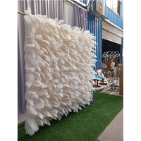 Fleur artificielle importée de chine fleur mur toile de fond 8ft x 8ft fleur artificielle pour la décoration d'événement de mariage