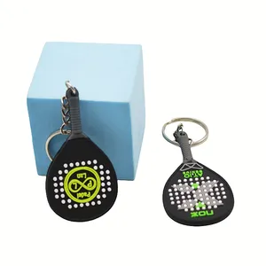 Wsnbwye Vợt Thể Thao Chuyên Nghiệp Tennis Quà Tặng Anime Fan Tự Làm Key Organizer Cao Su Tennis Vợt Sốc Hấp Thụ Keychain