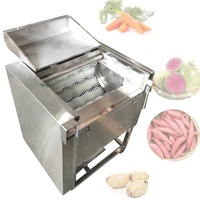 Yam Fruitborstel Wasmachine Palmdata Schoonmaken Groentereiniger Automatische Aardappelschiller
