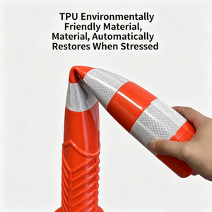 Bestseller: Dissuasore Flessibile in TPU Rinforzato <span class=keywords><strong>da</strong></span> 75 cm, Grado Ingegneristico, Riflettente, Protezione IP65, Non Luminoso, <span class=keywords><strong>per</strong></span> Parcheggi - Product Image 2