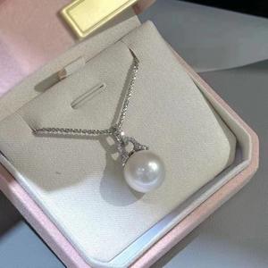 Conjunto de Perlas Naturales de Agua Dulce de 6-7 mm, Aretes y Collar de 7-8 mm, Plata Pura, Casi Perfectamente Redondas, Luz Intensa, Casi Impecables - Product Image 3