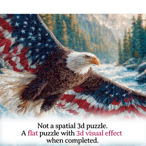 Puzzle d'animaux en carton de 1000 pièces, 1,9 mm, haute qualité, personnalisable pour la décoration et les cadeaux d'entreprise - Product Image 5