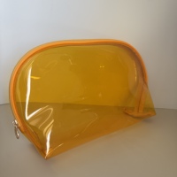 Sac de maquillage transparent en PVC personnalisé, imperméable, sac de plage transparent, sac de toilette portable avec fermeture éclair, sac de voyage