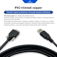 Kabel Kamera Industri 1M USB 3.0 ke Micro B dengan Sekrup Pengunci