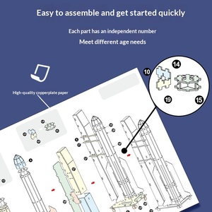 Puzzle <strong>Children's</strong> 3D Stereoscopic Paper DIY Educational Early Childhood Toy Aishang Space Model National Trend Puzzle - Product Image 3