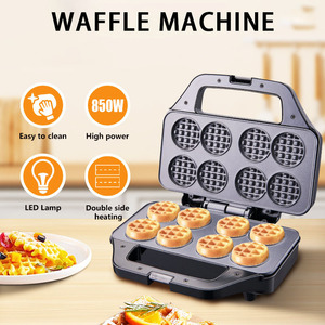 8-Hole Mini <b>Waffle</b> <b>Maker</b> Electric Non-Stick 220V 110V For Home Party Use - Product Image 4