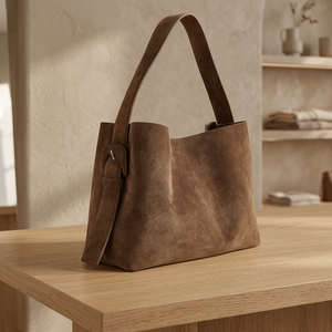 Bolso de Mano de Cuero Genuino de Lujo para Mujer, Marca BS INTERNATIONAL, Moderno, Resistente, con Dos Cierres, Impermeable, Térmico, de Gran Capacidad - Product Image 5