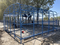 Abri de garage extérieur en polycarbonate à structure en acier de conception MTSD-002 moderne