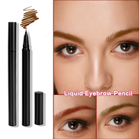 Pensil Alis Cair Vegan Label Pribadi Riasan Kosmetik Profesional Kemasan Pensil Alis Microblading Populer Grosir