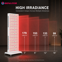 Panneau de luminothérapie LED 1500W à 5 longueurs d'onde pour le corps entier, stock US, livraison rapide, sans droits de douane, 300 ampoules, soutien bien-être