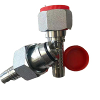 Nouvel adaptateur en acier au carbone forgé haute pression, raccord de tube JIC mâle avec joint torique, coude à 45 degrés, raccord de tuyau réglable ISO9001