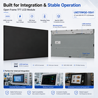 LM270WQG-SSA1 27 Zoll IPS QHD TFT LCD Bildschirmmodul 2560x1440 In-Cell Touch USB 75Hz LVDS 92 Pin für OEM Eingebettete Geräte