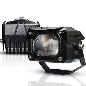 FDN 60w Lampe de travail LED pour voiture, camion, <span class=keywords><strong>moto</strong></span>, projecteur 60W 6000LM Luces Led bicolore, une ligne jaune et blanche, Luz Led Motos - Product Image 1