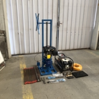 Plataforma de Perforación de Gasolina de 7.9HP, 30m, 32-108mm, Pequeña Plataforma para Exploración Geológica, Perforación de Carreteras y Muestreo de Concreto