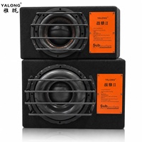 Caisson de basses actif pour voiture au design moderne, 8 pouces, 200W, 12V, avec amplificateur et son audio