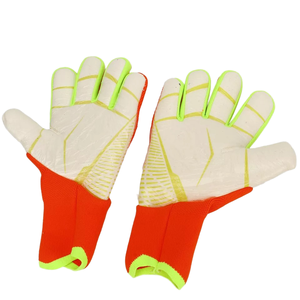Guantes de Portero de Fútbol para Adultos, Unisex, de Cuero, Impermeables, Transpirables, Antideslizantes, con Protección para los Dedos y Cierre de Gancho y Bucle - Product Image 1