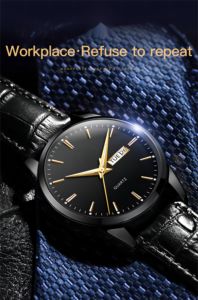 <span class=keywords><strong>2023</strong></span> haute qualité 50 pièces personnalisé montre en cuir mode lumineux <span class=keywords><strong>semaine</strong></span> jour classique quartz femmes montre étanche - Product Image 5
