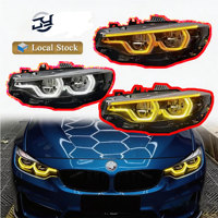 Faros Delanteros JY para BMW F32 F80 F82 F8X M3 M4: Luces de Circulación Diurna de Tres Colores Intercambiables Estilo IKON V2, Faros Delanteros F32