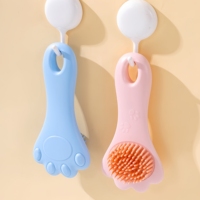 Sisir Pijat Kulit Kepala Anak Portabel Lucu, Set Sisir Rambut Anti Kusut, Bahan ABS Silikon Tahan Lama, Paket Hadiah, Set Perawatan Rambut