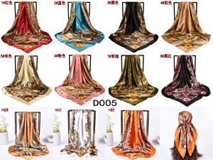 Pañuelo Cuadrado de Satén con Estampado Paisley Multicolor para Mujer, Estilo Bandana, para Viajes/<span class=keywords><strong>Fiestas</strong></span> - Product Image 3