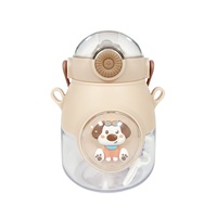 Botol Minum Anak Kecolove 1000ml, Lucu, Kapasitas Besar, Portabel, Motif Hewan Boneka, Dilengkapi Tali, Cocok untuk Sekolah dan Olahraga