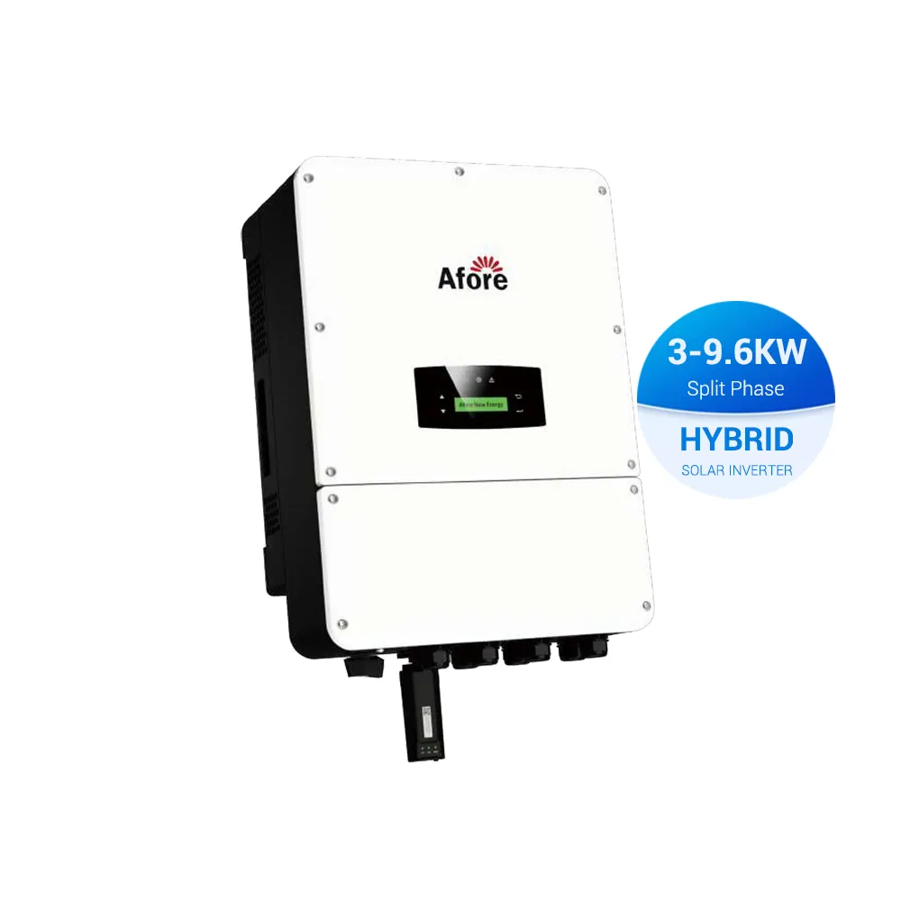 Afore Hybrid Solar Inverter Single Split Three Phase 5kw 6kw 8kw 10kw 12kw Inverer Solar Inverter With Mppt Charge Controller