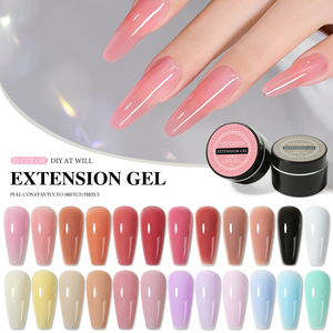Vendeeni 12 colores Aurora gel de extensión de <span class=keywords><strong>uñas</strong></span> set <span class=keywords><strong>coral</strong></span> Pink Poly gel para <span class=keywords><strong>uñas</strong></span> 30g en tarro constructor de gel no tóxico para <span class=keywords><strong>uñas</strong></span> - Product Image 6