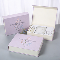 Boîtes à maquillage en carton recyclable en forme de tiroir avec laminage brillant, boîte cosmétique personnalisée pour rouge à lèvres