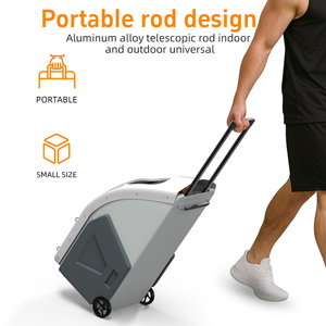 Machine de tir au basket-ball automatique portable avec filet de rebond, entraîneur de tir au basket-ball pour intérieur et extérieur - Product Image 2