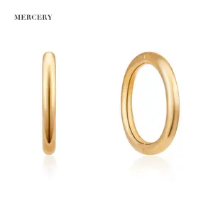 Không gây dị ứng vách ngăn piercing Clip sụn Hoop sexy Helix mũi Nhẫn Rắn vàng Bông tai Clicker 14k ear piercing đồ trang sức