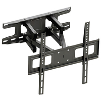 Braket Dinding TV Baja Kapasitas 35kg, Dapat Diputar, Dapat Dimiringkan, dan Dapat Diperpanjang untuk TV 23-65 Inch, VESA Maksimal 400x400mm