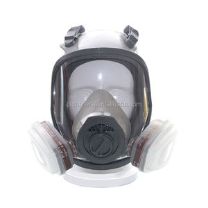 Headband Empat Titik yang Dapat Disesuaikan FM-102B Masker <span class=keywords><strong>Gas</strong></span> <span class=keywords><strong>Full</strong></span> <span class=keywords><strong>Face</strong></span> dengan Filter Ganda untuk Penggunaan di Pertambangan dan Penambangan Batubara - Product Image 4